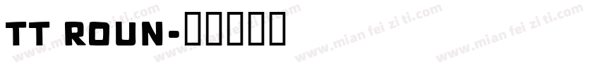 TT Roun字体转换